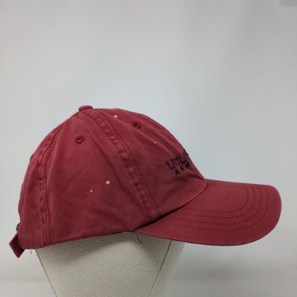 Little Rock AFB Arkansas Slideback Hat Red OSFA Embroidered Adjustable - Picture 4 of 8